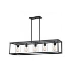 Quoizel Lighting NIE1505MBK 5 Lumières 500W New Harbor Éclairage pour îlot