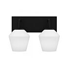 Quoizel Lighting NIE8613MBK 2 lumières Noir mat 200W Nielson Applique de salle
