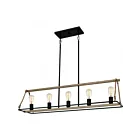 Éclairage pour îlot Quoizel Lighting Oak Park OKP542MBK 500W Noir mat