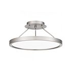 Plafonnier semi encastré Quoizel Lighting OST1815BN Outskirts 30W Nickel brossé