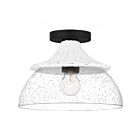 Plafonnier semi encastré Quoizel Lighting OTN1712MBK Otten 1-Lumière 100W Noir mat