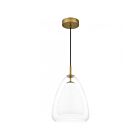 Mini suspendu Aero Quoizel Lighting PCAER1511AB 60W 1 Lumière Laiton vieilli
