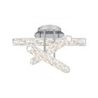 Plafonnier semi encastré Comet Quoizel Lighting PCCME1718C 28W Poli chromé