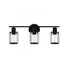Luminaire de vanité à Isla Quoizel Lighting PCILA8621MBK 3-Lumières 300W Noir mat