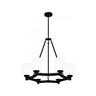 Lustre Penning Quoizel Lighting PNG5028MBK 600W 6 Lumières Noir mat