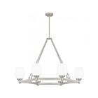 Éclairage pour îlot Quoizel Lighting Penning PNG638BN 600W Nickel brossé