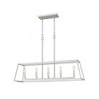 Lustre d'île Prescott Quoizel Lighting PRC536BN 540W 5 lumières Nickel brossé