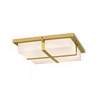 Quoizel Lighting QFL6761BRG Armstrong Or brossé Plafonnier semi-encastré