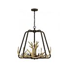 Suspendu Quoizel Lighting QOP5616RK 5-Lumières 300W Noir rustique