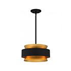 Suspendu Quoizel Lighting QP5570EK 3-Lumières 225W Terre noire