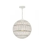 Suspendu Quoizel Lighting QP5571AWH 1-Lumière 100W Blanc antique