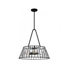 Suspendu Rainier Quoizel Lighting QP6176MBK 400W 4 Lumières Noir mat