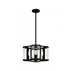 Suspendu Renee Quoizel Lighting QP6193MBK 240W 4 Lumières Noir mat