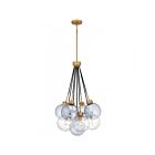 Quoizel Lighting QP6749BWS Soiree 4-Lumières 60W Laiton brossé et patiné Suspendu