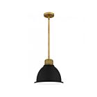 Suspendu Quoizel Lighting QPP5569WS Piccolo 1-Lumière 100W Laiton patiné