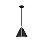 Suspendu Quoizel Lighting QPP5611MBK Piccolo 1-Lumière 100W Noir mat