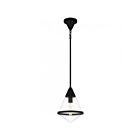 Mini suspendu Hidalgo Quoizel Lighting QPP6160MBK 60W 1 Lumière Noir mat