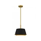 Mini suspendu Scarlett Quoizel Lighting QPP6163MBK 100W 1 Lumière Noir mat