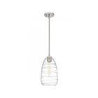 Mini suspendu Asher Quoizel Lighting QPP6165BN 100W 1 Lumière Nickel brossé