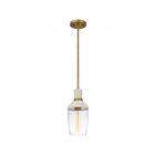 Mini suspendu Springsteen Quoizel Lighting QPP6189AB 100W 1 Lumière Laiton vieilli