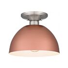 Plafonnier semi encastré Quoizel Lighting QSF5575MRG Eason 1-Lumière 100W Or Rose Mat