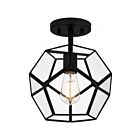 Plafonnier semi encastré Quoizel Lighting QSF5593MBK Kinslee 1-Lumière 100W Noir mat
