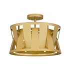 Plafonnier semi encastré Quoizel Lighting QSF5640SGD 3-Lumières 300W Or doux