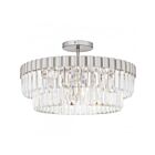Quoizel Lighting QSF6742BN Starlight 4-Lumières 240W Nickel brossé Plafonnier semi-encastré