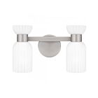 Luminaire de vanité à Rembrandt Quoizel Lighting REB8615BN 2-Lumières 200W Nickel brossé
