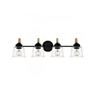 Quoizel Lighting SEB8631MBK 4 lumières Noir mat 400W Seabreeze Applique de salle