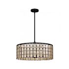 Suspendu Seigler Quoizel Lighting SGLM2822MBK 240W 4 lumières Noir mat