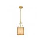 Quoizel Lighting STO1508BRG Stoneland 1-Lumière 100W Or brossé Suspendu