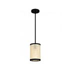 Mini suspendu Syrah Quoizel Lighting SYA1506MBK 100W 1-Lumière Noir mat