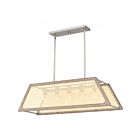Lustre d'île Syrah Quoizel Lighting SYA536BN 500W 5 lumières Nickel brossé