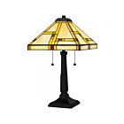 Lampe de table Quoizel Lighting TF16136MBK Tiffany 2-Lumières 150W Noir mat