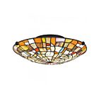 Plafonniers Quoizel Lighting TF5620MBK Tiffany 2-Lumières 150W Noir mat