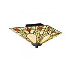 Plafonniers Quoizel Lighting TF5624MBK Tiffany 2-Lumières 120W Noir mat