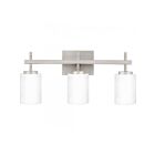 Luminaire de vanité à LED Wilburn Quoizel Lighting WLB8622BN 3-Lumières 75W Nickel brossé