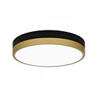 Plafonniers LED Quoizel Lighting WLN1611MBKG Weldin 16W Or noir mat