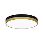 Plafonniers LED Quoizel Lighting WLN1615MBKG Weldin 30W Or noir mat