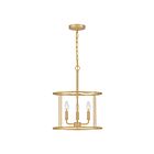 Suspendu Abner Quoizel Lighting ABR2814AB 180W 3 lumières laiton vieilli