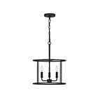 Suspendu Abner Quoizel Lighting ABR2814MBK 180W 3 lumières noir mat