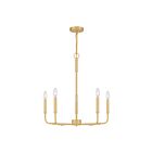 Lustre Abner Quoizel Lighting ABR5024AB 300W 5 lumières laiton vieilli