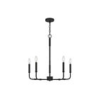 Lustre Abner Quoizel Lighting ABR5024MBK 300W 5 lumières noir mat