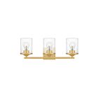 Applique de salle de bain Abner Quoizel Lighting ABR8621AB 300W 3 lumières laiton vieilli
