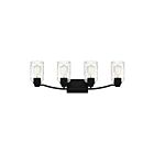 Applique de salle de bain Acacia Quoizel Lighting ACA8627MBK 400W 4 lumières noir mat