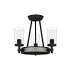 Plafonnier semi-encastré Alpine Quoizel Lighting ALP1716EK 300W 3 lumières terre noire