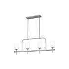 Chandelier pour îlot Aria Quoizel Lighting ARI438AP 400W 4 lumières nickel poli antique