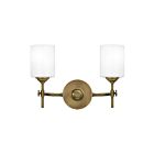 Applique de salle de bain Aria Quoizel Lighting ARI8615WS 200W 2 lumières laiton patiné