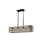 Chandelier pour îlot Ashburn Quoizel Lighting ASB434EK 400W 4 lumières terre noire